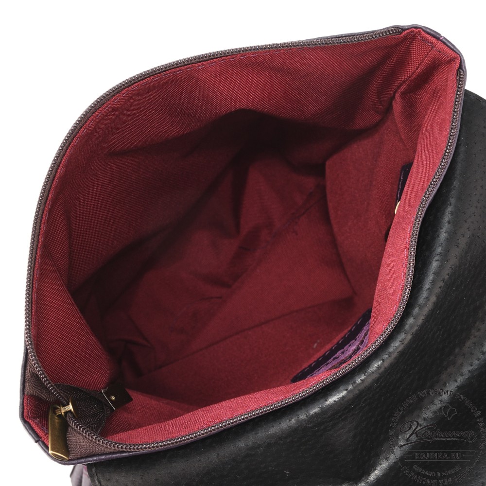 Кожаный рюкзак "Голландия New" (баклажан)